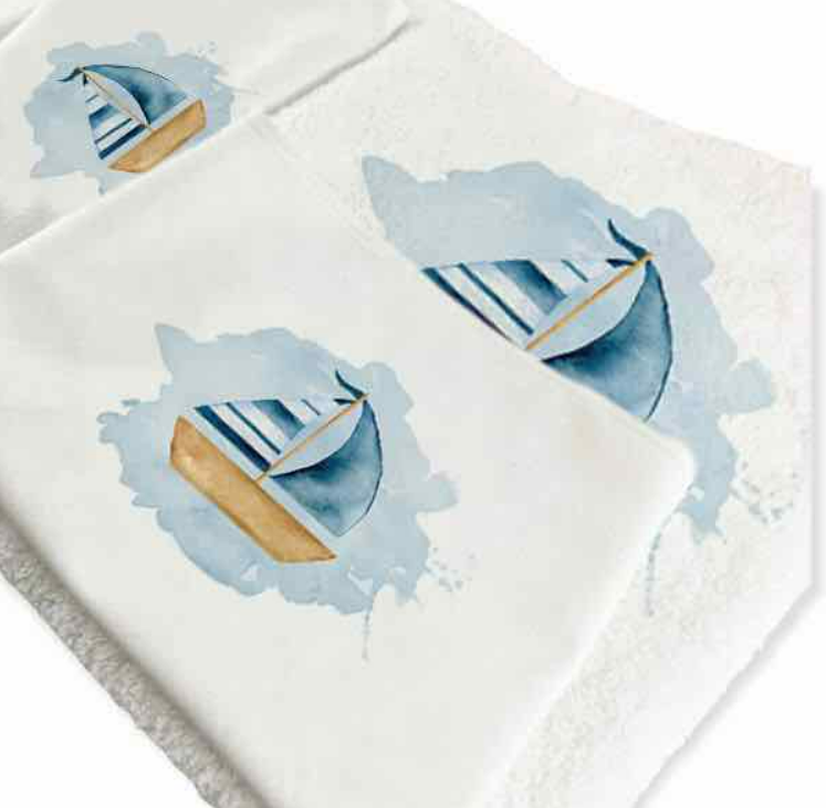 Λαδόπανα blue boat